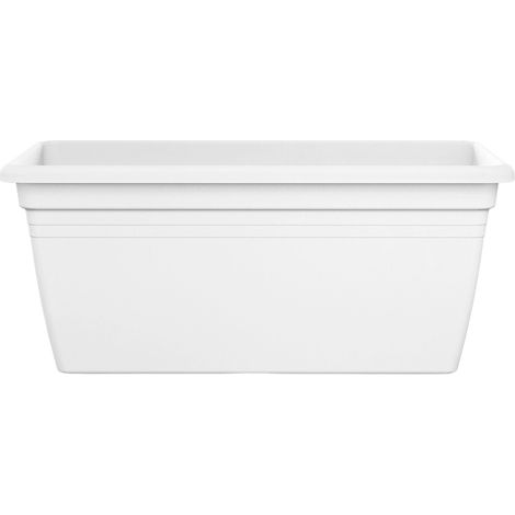 Florus Mediterran Terrace Trough 100 - Blanc - L 97 x B 43 x H 38 cm - extérieur - 100% recyclé