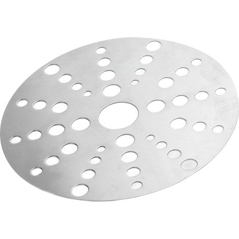 Disque convertisseur en acier inoxydable pour plaque à induction - Diffuseur de chaleur pour plaques de cuisson à gaz et vitrocéramiques, diamètre 18 cm / 7,09 pouces