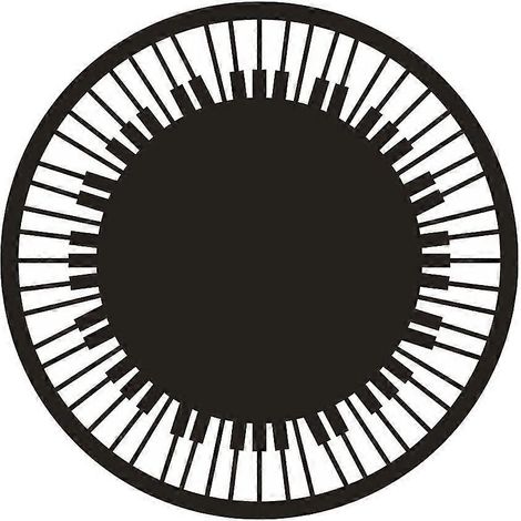 Tapis de sol rond antidérapant pour chaise, lavable, 100 cm, pour salon ou chambre. (1/4)