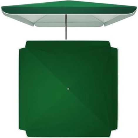 Toile De Rechange pour Parasol Carré Et Rectangulaire, Auvent De Rechange, Toile Extérieur pour Marché Plage Jardin(Green,300x300cm/9.8x9.8ft) (1/5)