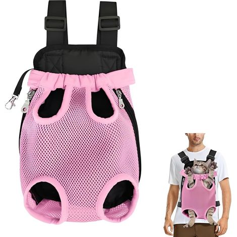 Sac à Dos pour Animaux de Compagnie, Sac Transport Chat Chien Respirant, Pet Travel Backpack, Réglable, pour Camping, Hiking, Traveling (1/5)