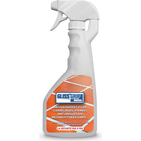 tratamiento antideslizante para todas las superficies minerales - int/ext - Grip Mineral Spray 0.5L - gliss grip -