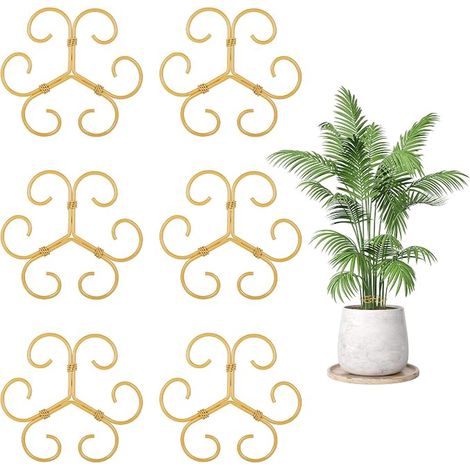 Tuteur Plante Métallique,Tuteur Monstera Réutilisable(Jaune) (1/5)
