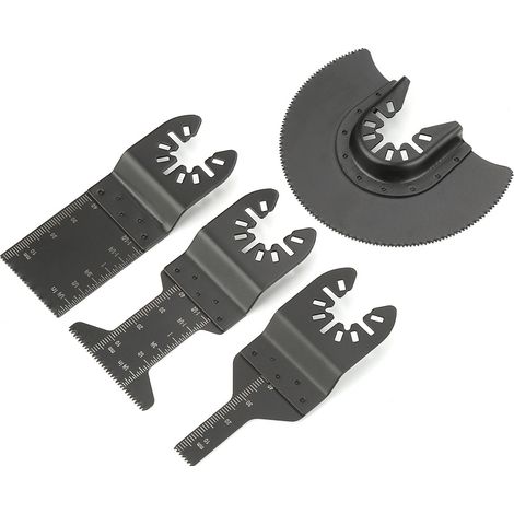 Lame de scie multifonctionnelle en acier à haute teneur en carbone (lot de 4) - Outils de coupe oscillants (1/5)