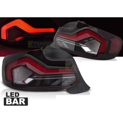 Paire feux arriere BMW M2 F87 16-21 FULL LED BAR Rouge Fume-41210074 (1/4)