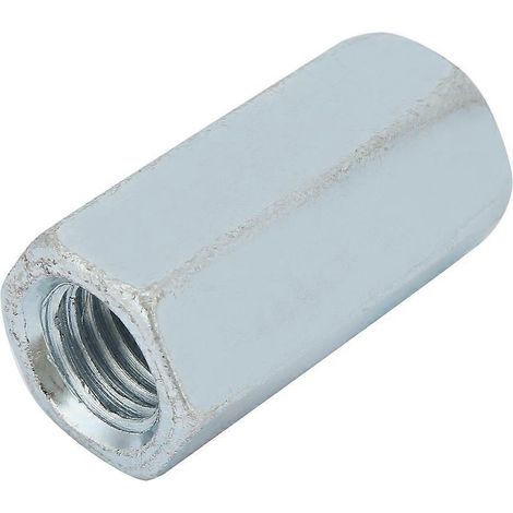 Tige d'accouplement en acier au carbone galvanisé (1 pièce) avec écrou hexagonal et fixation filetée