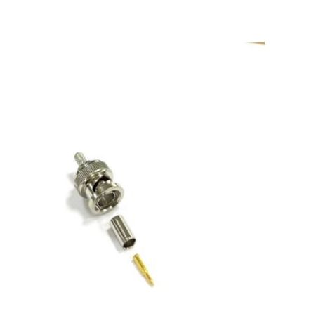 Connecteur coaxial RS PRO Mâle Droit, raccordement A sertir 75O Montage sur câble