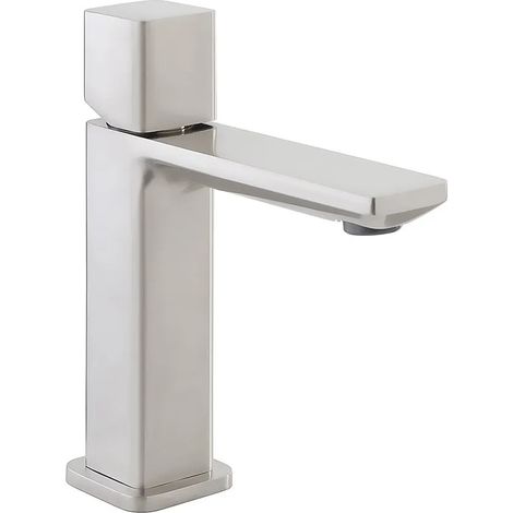 Miscelatore lavabo in ottone color nichel con piletta click clack Lotus (1/2)