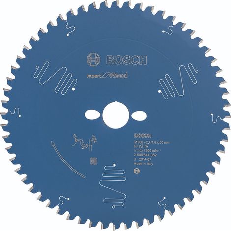 BOSCH DISCO SIERRA EXPERT MADERA Diámetro disco x eje (mm) 260x30 Número de dientes 60