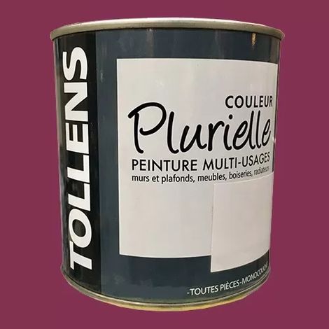 TOLLENS Peinture acrylique multi-usages 'Couleur Plurielle' satin Romantique 0,5 L (1/2)