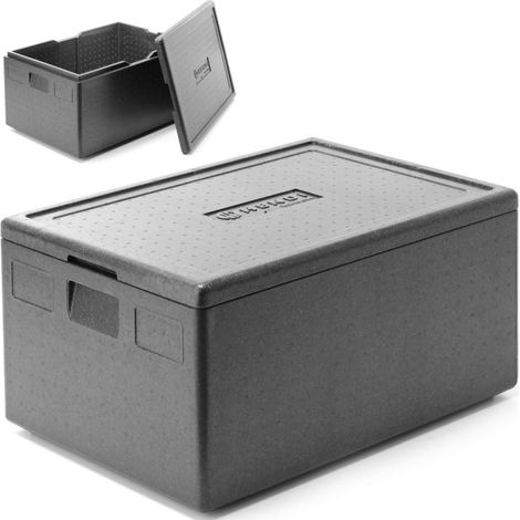 Contenitore termoisolante in piocellana, dimensioni 625x425x300 mm. Variante base da 80 litri (1/4)