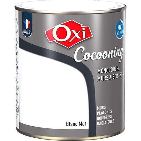 Oxi Wand- und Holzfarben Cocooning Matt Velours Weiß 2,5l - Oxi