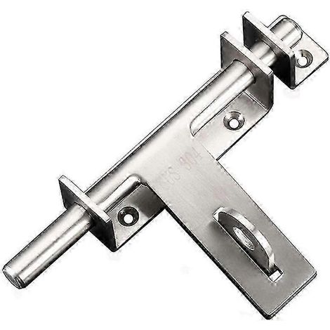 Verrou de porte coulissante robuste en acier inoxydable 304, boulons gauche et droit. (1/4)