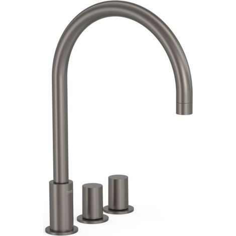 Mélangeur sur gorge pour lavabo Study Graphite - TRES 06110501GR