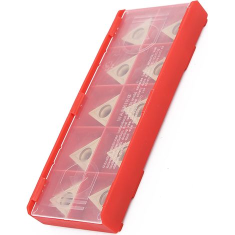 10 pcs plaquettes de coupe triangulaires carbure acier tungstène TCMT 16T304 pour tournage CNC (1/5)