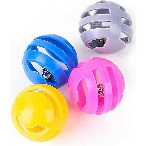 balle à clochette Dorakitten pour chat, jouet interactif en plastique ajouré, couleur aléatoire. (1/4)
