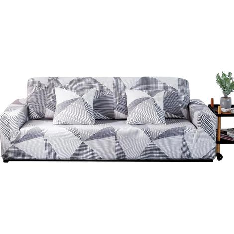 Housse de Canapé Extensible 3 Places,Impression Housse Canape,Anti-dérapante Housse Protection Canapé Couvre(Lignes Rayées, Housse Canape 3 Places:181-230cm) (1/5)