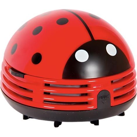 Aspimiette mini table vacuum cleaner ladybug
