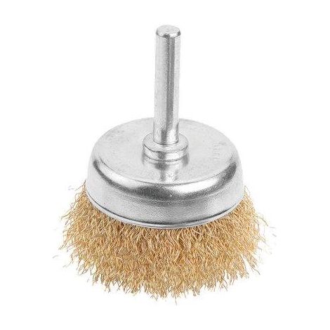 SPAZZOLA ACCIAIO A TAZZA + GAMBO 771103 WOKIN - MM 25 G.MM 0,3- 10 pezzi