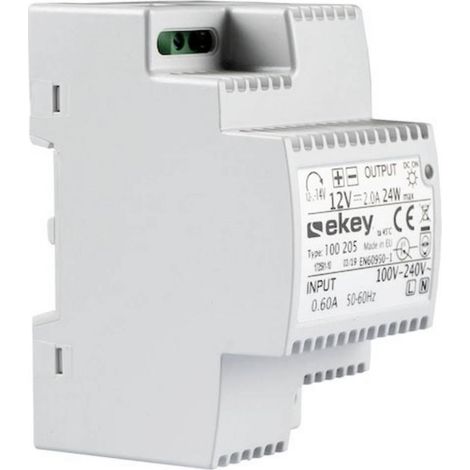 ekey 100205 bloque de alimentación gris 12V 2A