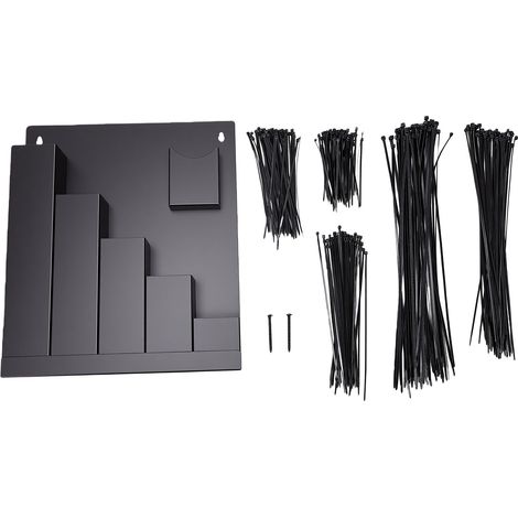 Support d'attache de câble avec 250 attaches, support de rangement mural pour atelier, Garage, hangar, maison (1/5)