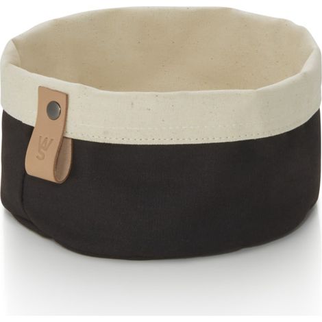 Sac à pain Ø 17 cm H 10 cm noir/crème toile FLIP COTTON - Was Germany (1/2)