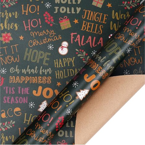 Papier D Emballage - Papier Kraft Epais 50x70 Cm - Pour Fetes De Fin D Annee Et Noel - Lot De 1 (1/5)