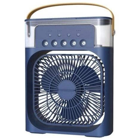 Ventilateur de Climatisation Portable Refroidisseur D'Air Humidifié 3 en 1 avec 7 Couleurs LED Ventilateur (1/4)
