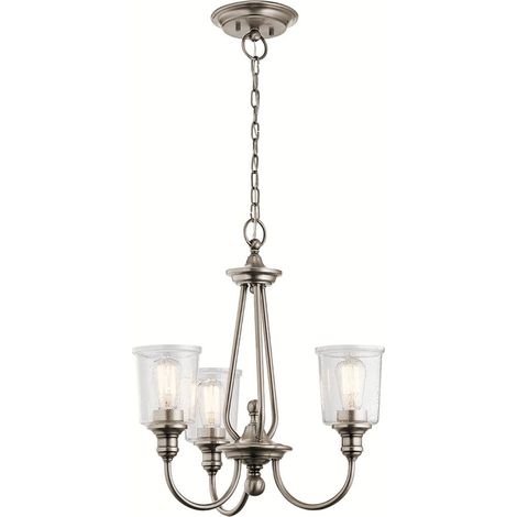 Lampadario a 3 luci Elstead Waverly, peltro classico, attacco E27 (1/5)