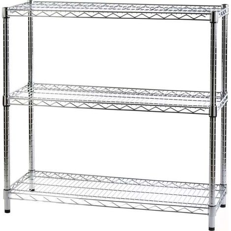 Archimede étagère métallique etagère 3 tablettes cm 36 x 91 x h. 90 cuisine salle de bains garage placard