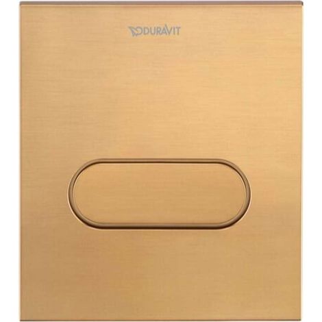 Duravit DuraSystem - Comando di risciacquo urinali, color bronzo spazzolato WD5004041000 (1/2)