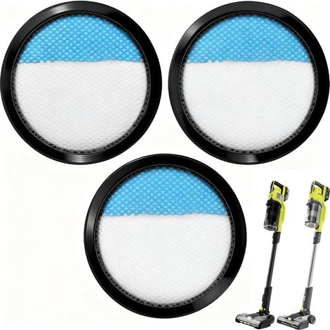 3er-Pack waschbare 18V ONE+ Filter für Ryobi 18V Akku-Staubsauger PCL720, PBLSV716, PBLSV717, vergleichbar mit Artikelnummer A32SV720N (1/5)