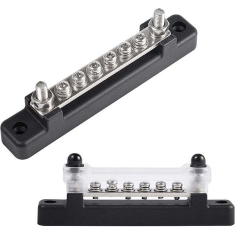 6-Position Busbar Terminal Block, 130A/150A, for Marine Power Distribution Terminal Block for Boats and Cars (1/5)
