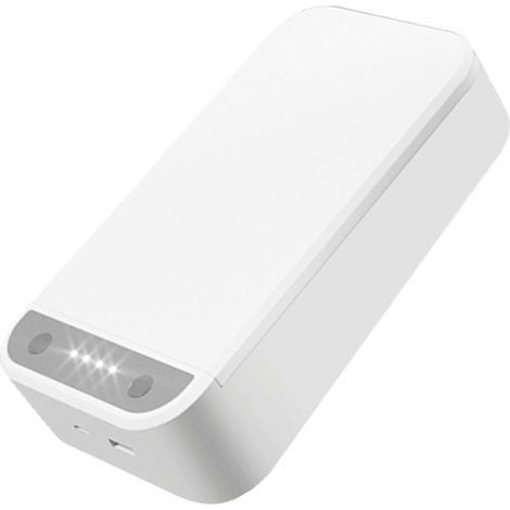 Étui de stérilisation UV portable rechargeable USB avec diffusion d'arômes, nettoyeur à ultrasons vocal pour lunettes et bijoux (1/5)