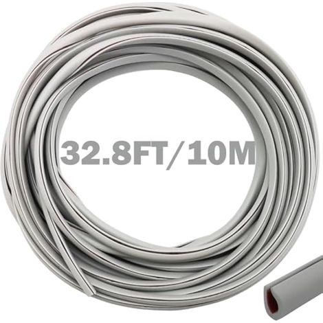Joint Porte Voiture, Protege Portiere Voiture, Joint de Garniture de Bord de Voiture en Forme de U en PVC, pour Une Utilisation sur la Plupart des Voitures (10M,Gris) (1/4)