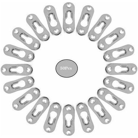 Attache Invisible Cintres De Trou Serrure Metal Peinture Attaches Trou Cintres Pour Cabinet Miroirs Cadres Photo Armoires50 PièCes Trou De Serrure En MéTal De Trou De Serrure En MéTal Fixation (1/5)