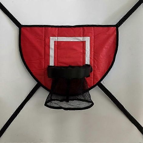 Kit Accessoire Panier de Basket avec Support et Mousse de Protection pour Trampoline, Set de Fixation de Cercle, Coussin Perlée, Structure Stable (1/5)