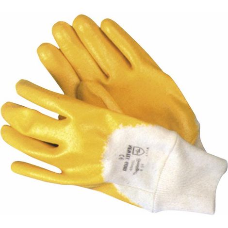 Guanto in tessuto Interlock 100% cotone impregnato in NBR taglia L