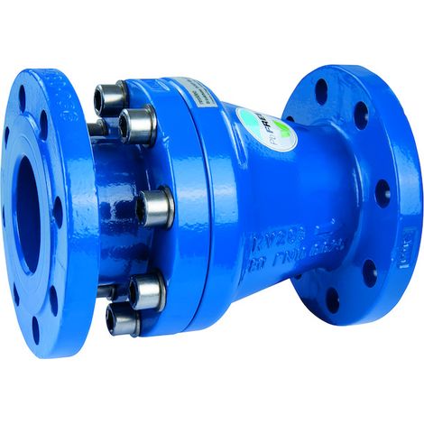 Resideo Rückflussverh. RV283S Bride, revêtu de poudre bleu, DN 80, RV283S-80A
