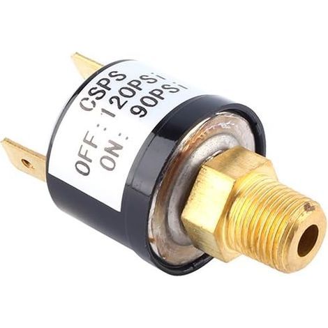 pressostato pneumatico 90-120 PSI, filettatura 1/8 NPT, per compressore e sospensioni automobilistiche (1/5)