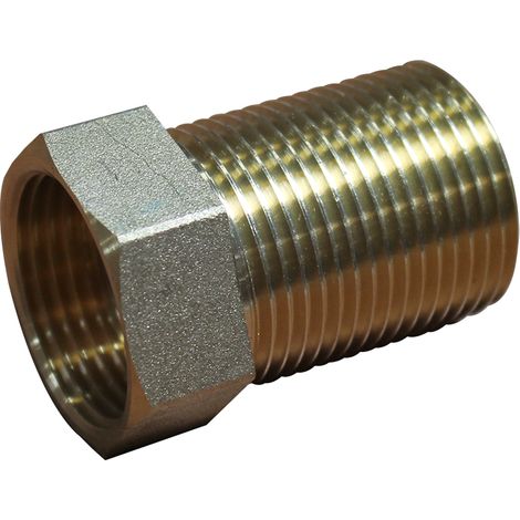 Thermador – Rallonge laiton filetée Mâle Femelle 1" (26/34) – Longueur 40 mm – Résistante à la corrosion – Amortisseur de vibrations (1/4)