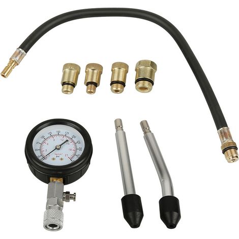 Manomètre de cylindre multifonctionnel, manomètre de cylindre pour automobile et moto, manomètre de cylindre spécial pour moteur à essence (1/5)