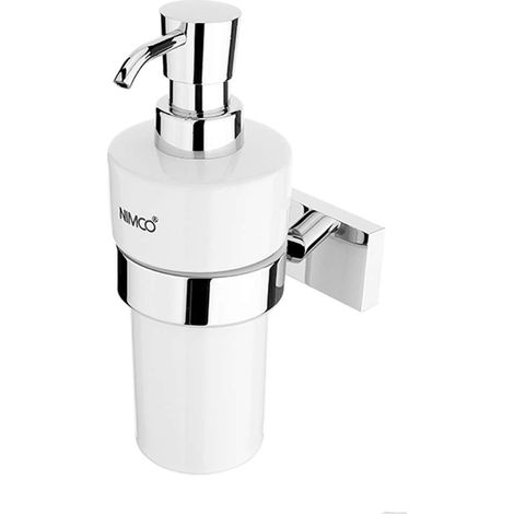 Nimco Keira - Seifenspender mit Halter, weiß/chrom KE 22031KN-26