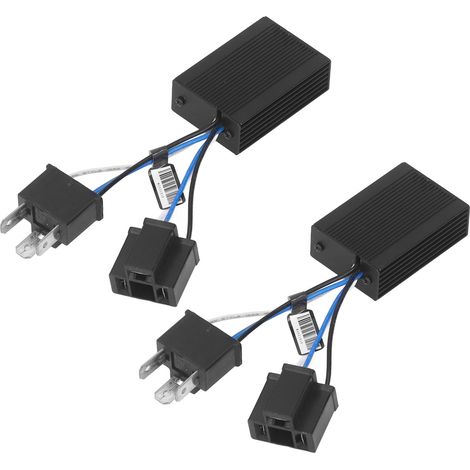 2 Stück LED-Scheinwerfer-Decoder aus Aluminiumlegierung, tragbar, universell, Fehlercode-Warnungsunterdrücker (1/5)