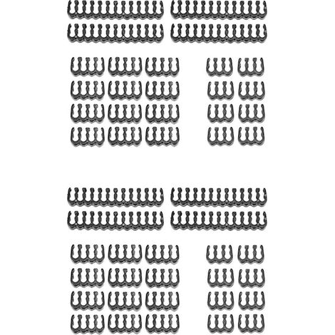 48 PC-Kabelkämme, kompatibel mit 24-, 8- und 6-Pin-Motherboards, ummantelt bis 3,4 mm, schwarz. (1/5)