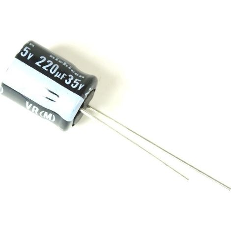 Condensateur électrolytique 220uf 35v 105Âºc Dimensions 8x11mm Radial 220mf35v/105/rd