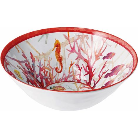 Regalo Italiano Ciotola Melamina Shell D 32 Cm H 11 Cm Rosso 1 Pz