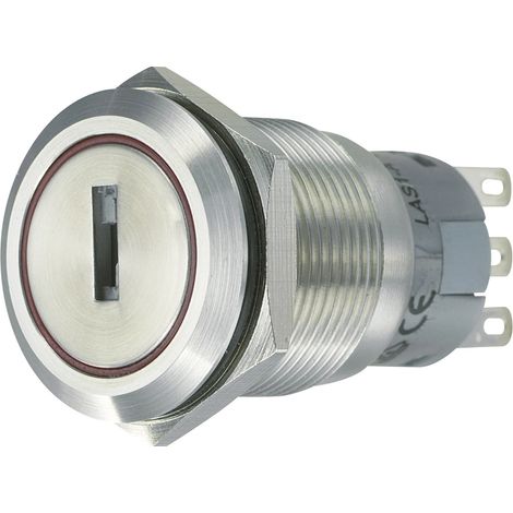 TRU COMPONENTS 701824 LAS1-AGQ-22Y/31 Vandalismusgeschützter Schlüsselschalter 250 V/AC 5 A 2 x Ein/