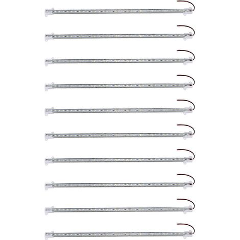10 barres lumineuses rigides en aluminium blanc, 50 cm, 12 V, 36 LED SMD 5630, 12 V (1/5)