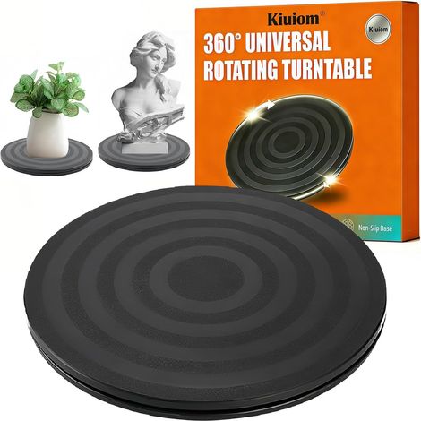 Plateau Tournant Universel de 20 cm,Solide Plateau Tournant à 360°,Support Pivotant Résistant,Tourne-Disque Rotatif pour Plantes en Pot Haut-Parleurs Ordinateurs Portables Moniteurs (20cm) (1/5)